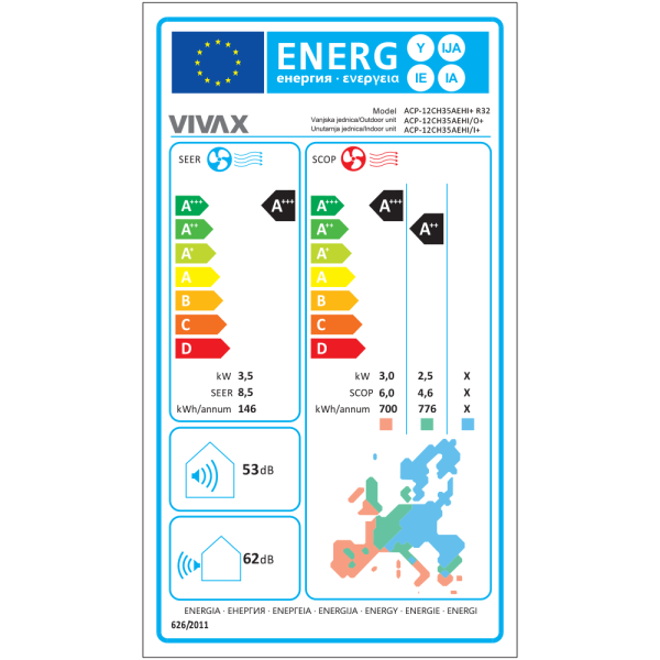 Aer conditionat Vivax H+Design 12000 BTU