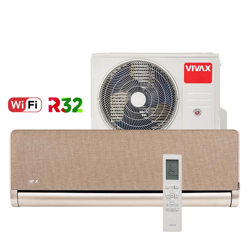 Aer conditionat Vivax H+Design 12000 BTU - WiFi, Gold