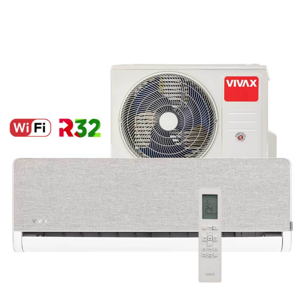 Aer conditionat Vivax H+Design 9000 BTU - WiFi, Silver