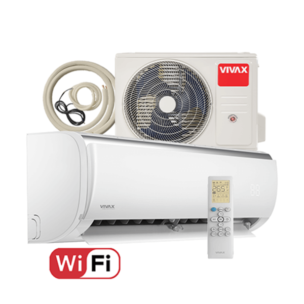 Aer conditionat Vivax Q-Design 24000 BTU - WiFi, Kit inclus