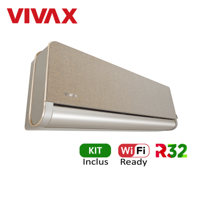 Aer conditionat Vivax H+Design 9000 BTU - Kit inclus, Gold