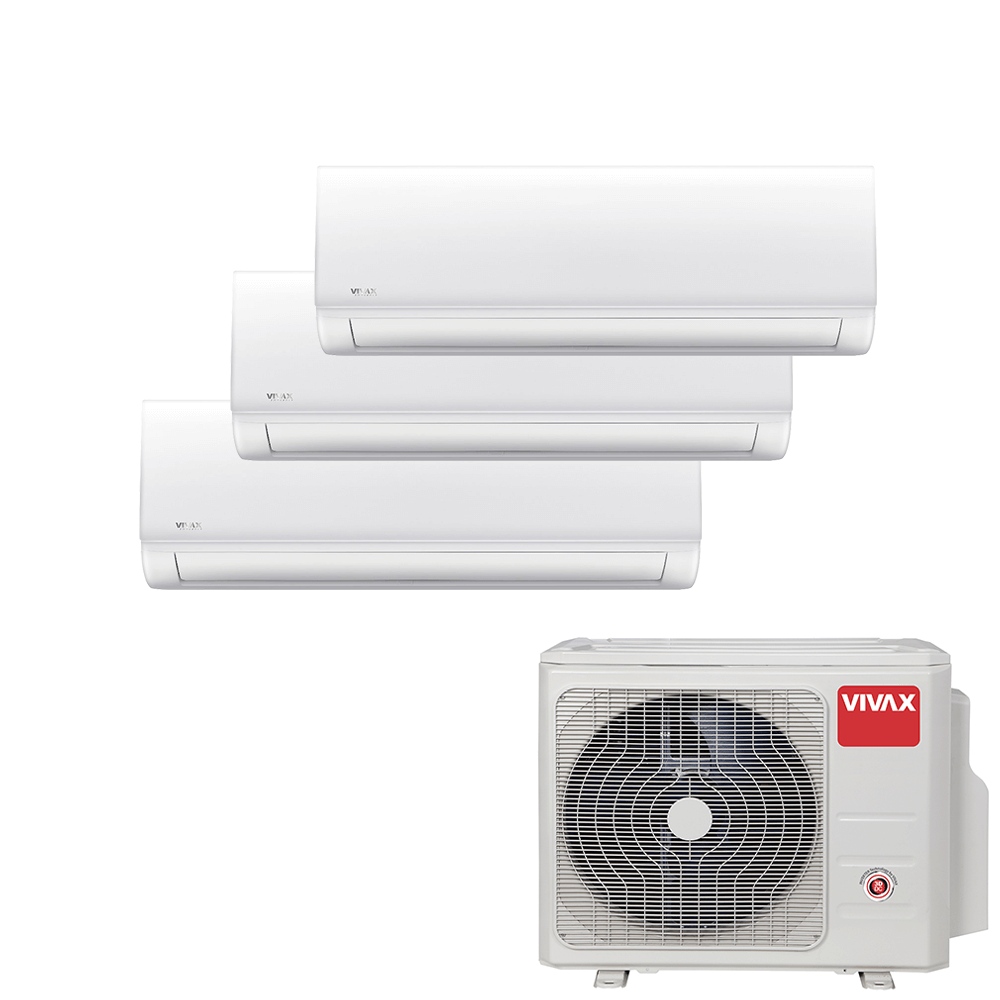 Aer conditionat multisplit Vivax 27000 BTU, 3 unitati N-design, 12+12+12 BTU