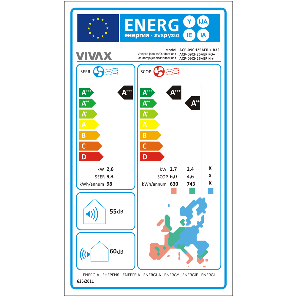 Aer conditionat Vivax R-Design 9000 BTU - WiFi, Kit inclus, Gold