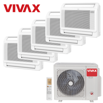 Aer conditionat multisplit Vivax 42000 BTU - 5 unitati de Pardoseala, 9+9+9+12+12 BTU