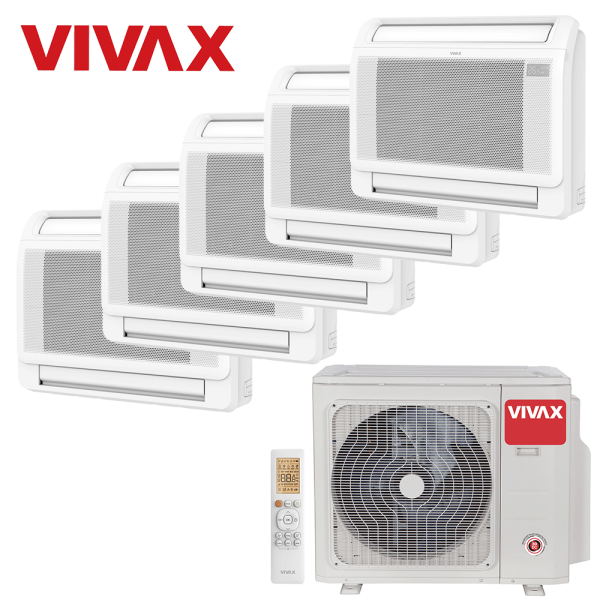 Aer conditionat multisplit Vivax 42000 BTU - 5 unitati de Pardoseala, 9+9+9+12+12 BTU