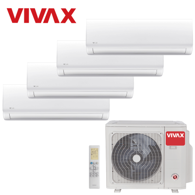 Aer conditionat multisplit Vivax 36000 BTU, 4 unitati N-design, 9+9+9+12 BTU