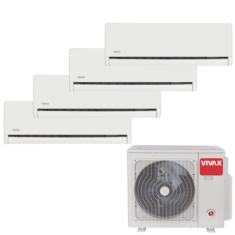Aer conditionat multisplit Vivax 36000 BTU, 4 unitati H-design, 9+9+9+12 BTU