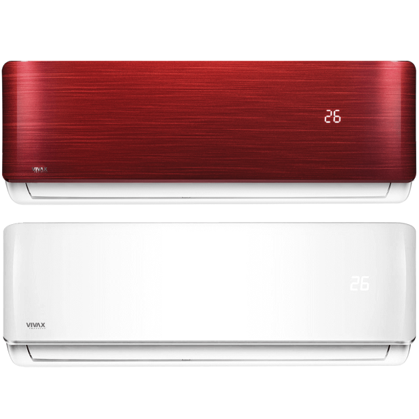 Aer conditionat multisplit Vivax 42000 BTU, 5 unitati R-design, 9+9+9+9+12 BTU, White/Red