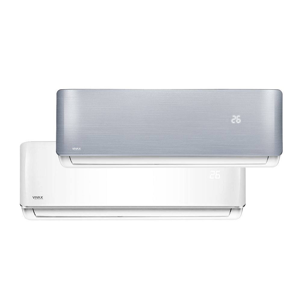 Aer conditionat multisplit Vivax 42000 BTU, 5 unitati R-design, 9+9+9+9+12 BTU, White/Silver