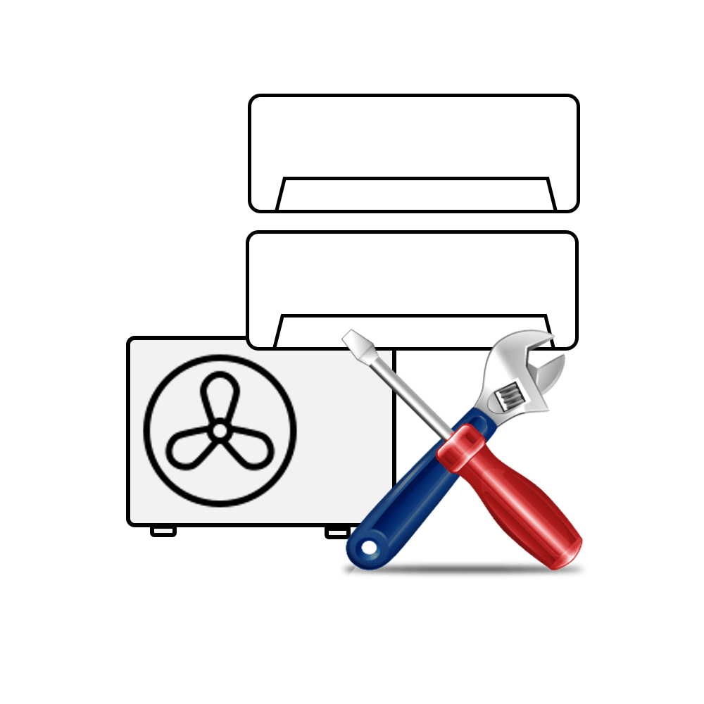 Montaj Aer Conditionat Dublusplit (sisteme multisplit cu 2 unitati interioare)