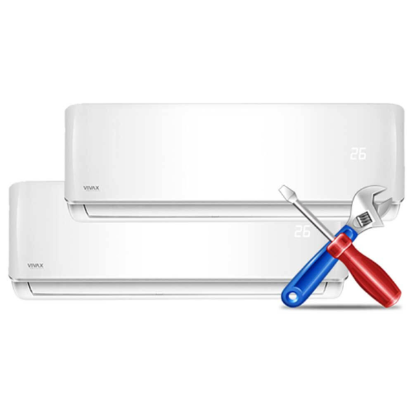 Montaj Aer Conditionat Dublusplit (sisteme multisplit cu 2 unitati interioare)