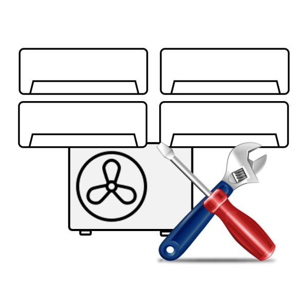 Montaj Aer Conditionat Multisplit cu 4 unitati interioare