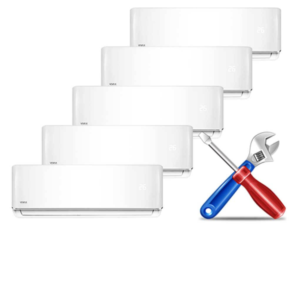 Montaj Aer Conditionat Multisplit cu 5 unitati interioare