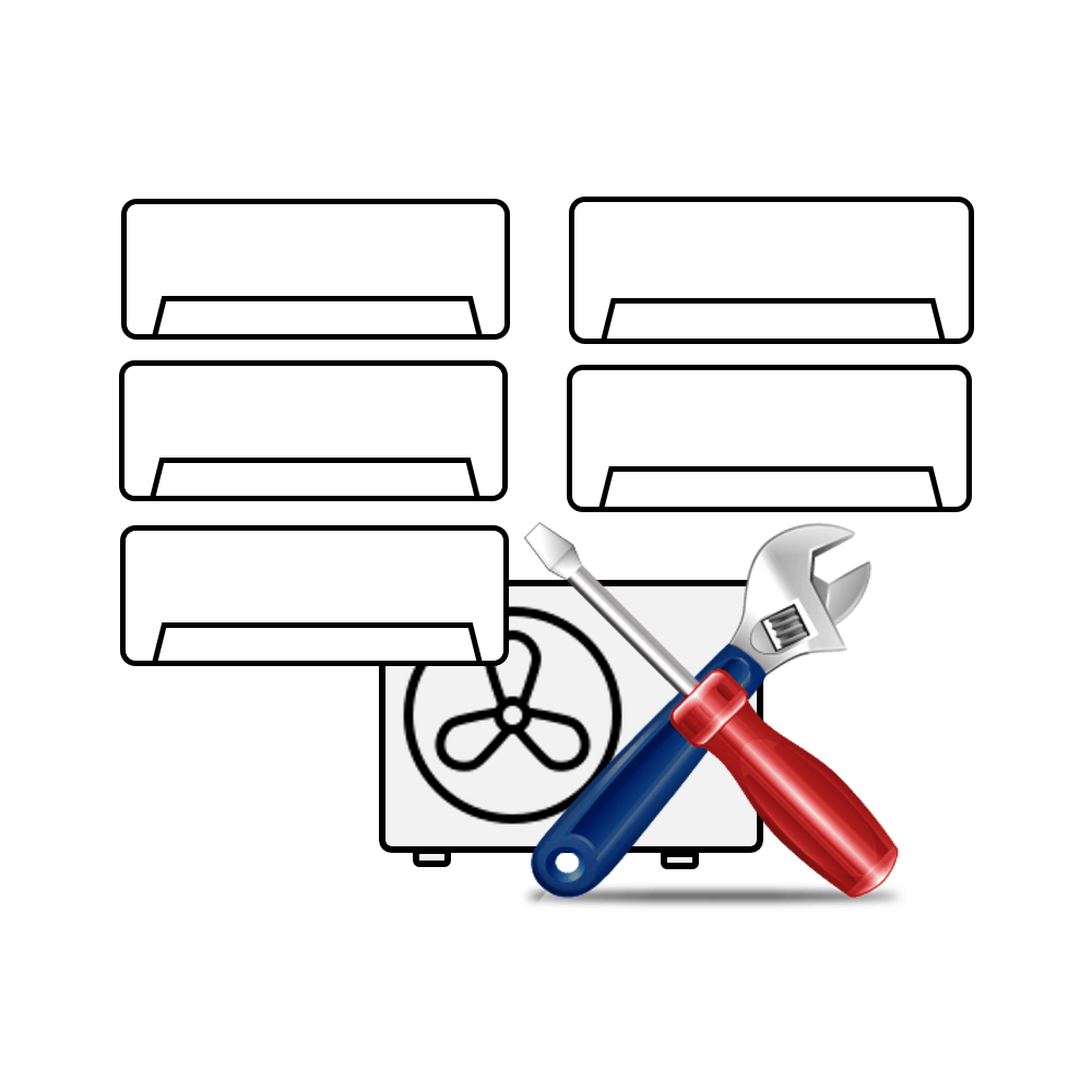 Montaj Aer Conditionat Multisplit cu 5 unitati interioare