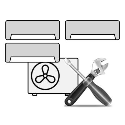 Montaj standard Aer Conditionat Triplusplit (sisteme multisplit cu 3 unitati interioare)