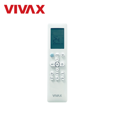 Telecomanda Vivax RG10B1, wireless (fara fir), compatibilitate aer conditionat R-Design, N-Design, V-Design, display LCD, alba