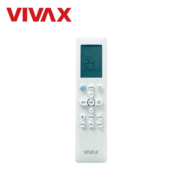Telecomanda Vivax RG10B1, wireless (fara fir), compatibilitate aer conditionat R-Design, N-Design, V-Design, display LCD, alba