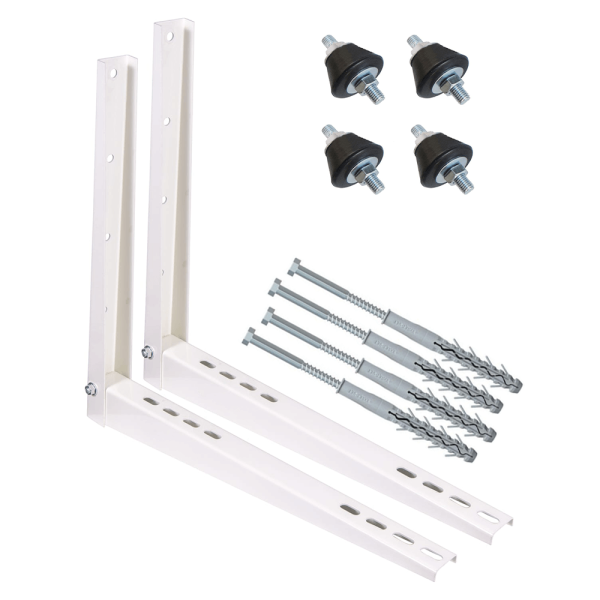 Pachet complet accesorii montaj unitate exterioara aer conditionat 9000 - 12000 BTU, console, tampoane antivibratii, fixare