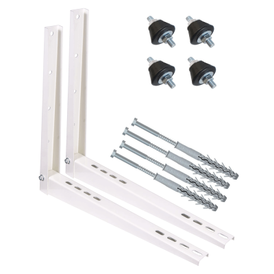 Pachet complet accesorii montaj unitate exterioara aer conditionat 18000 - 24000 BTU, console, tampoane antivibratii, fixare