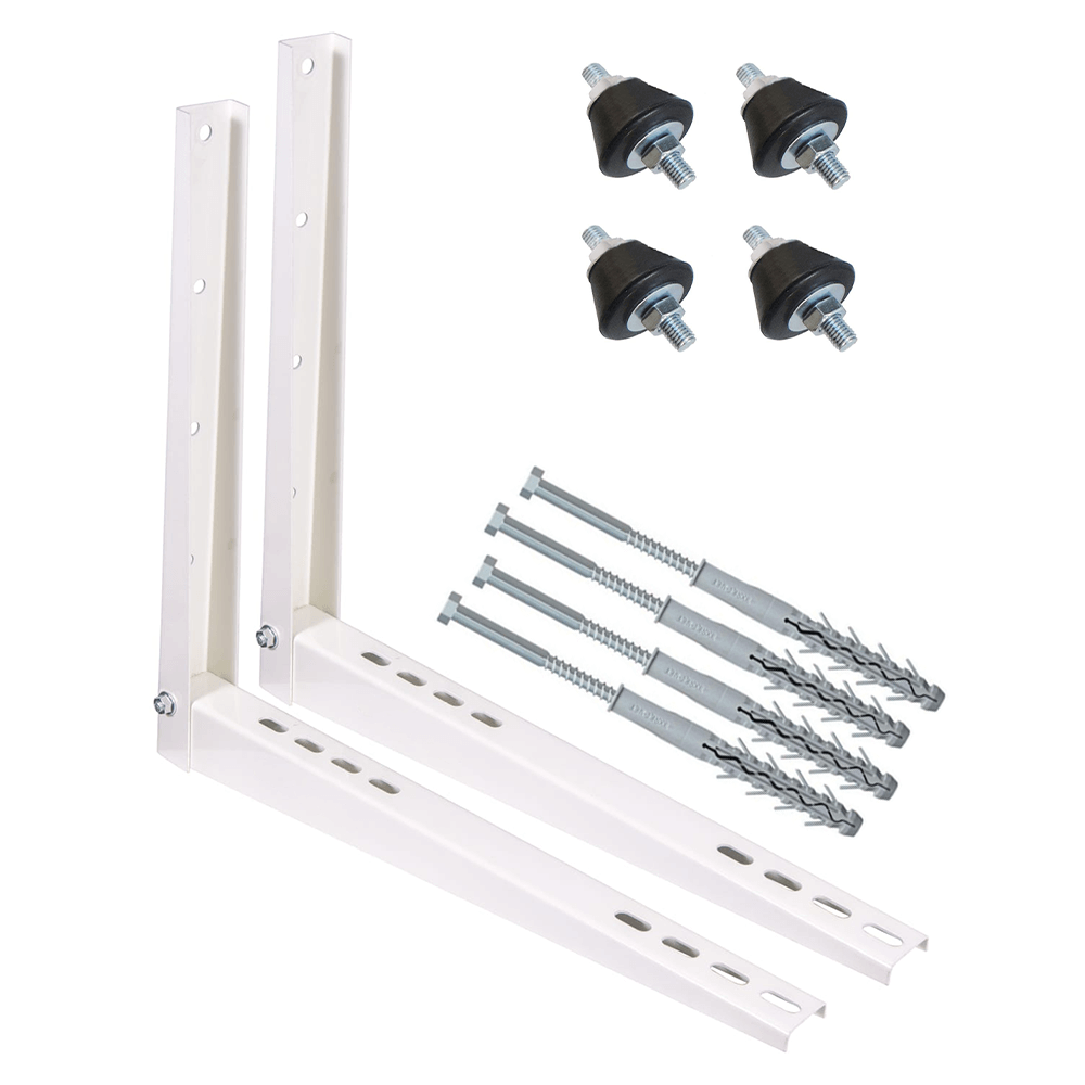 Pachet complet accesorii montaj unitate exterioara aer conditionat 18000 - 24000 BTU, console, tampoane antivibratii, fixare