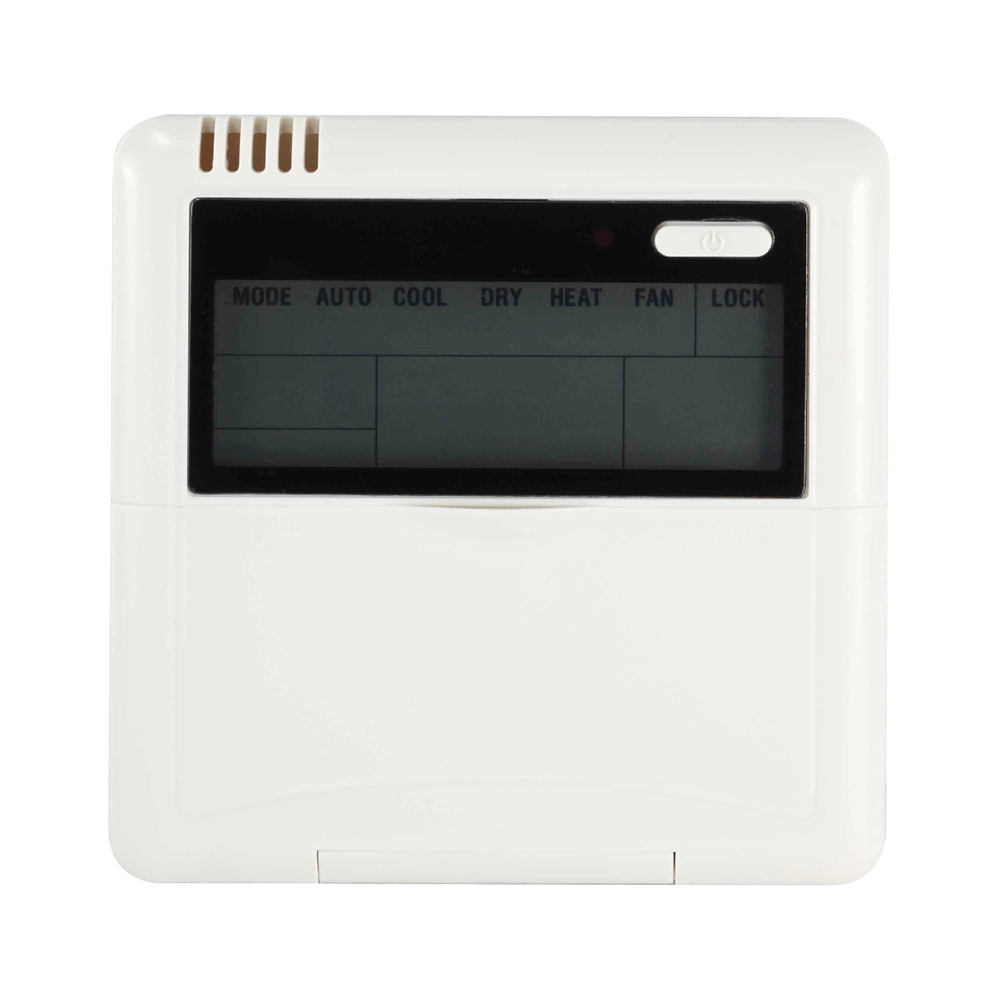 Telecomanda Vivax KJR-12B/DP, de perete, wired (cu fir), compatibilitate Caseta, Duct, Convertibil, display LCD, culoare alb