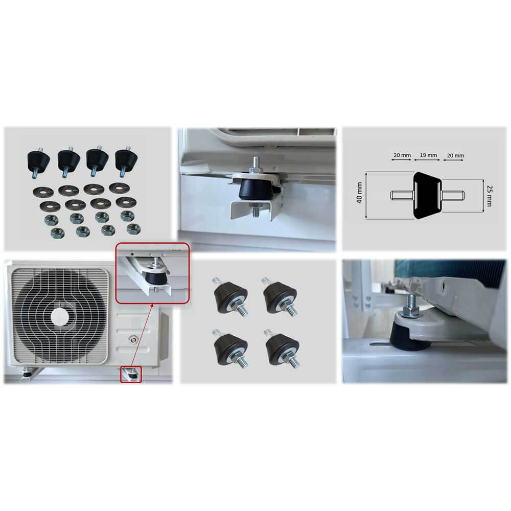 Set tampoane anti vibratii pentru unitate exterioara aer conditionat
