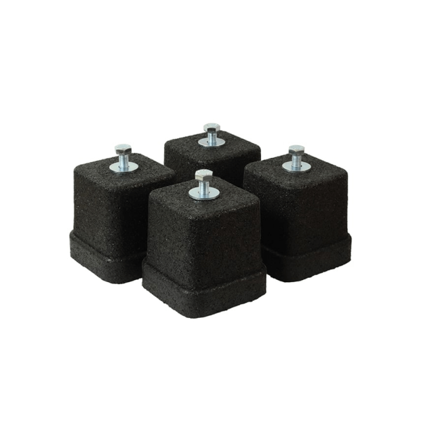 Set suporti antivibranti de pardoseala din cauciuc vulcanizat pentru montaj unitate exterioara aer conditionat