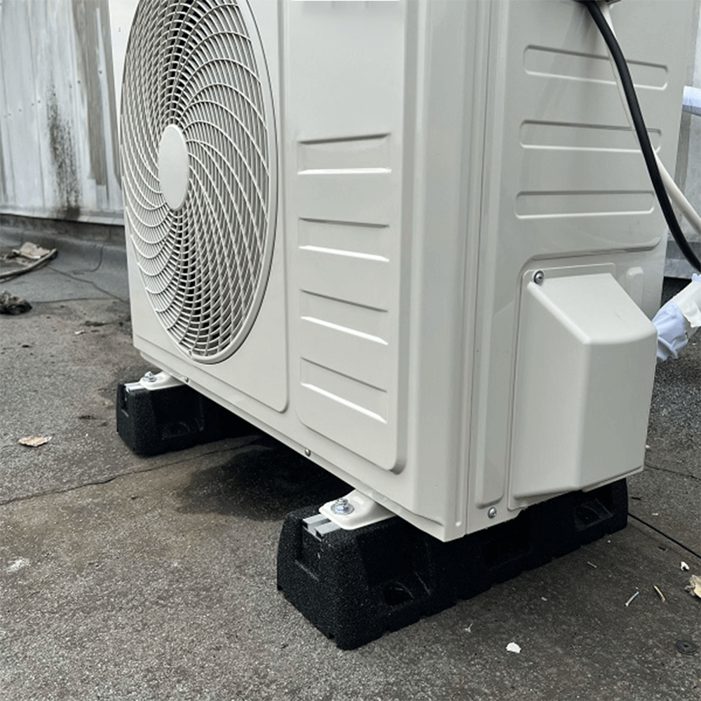 Console universale de pardoseala antivibratii din cauciuc vulcanizat pentru Aer Conditionat, 450 x 95 x 145 mm (set 2 buc)