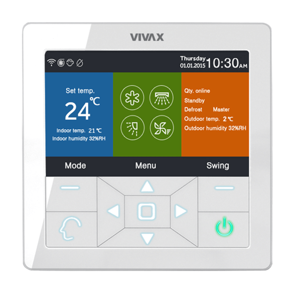 Telecomanda de perete VRF Vivax VCW-02CREA
