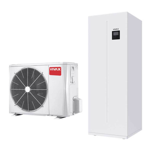 Pompa de Caldura Aer-Apa Vivax HPS-34CH100AERI/O1s / HPS-84HM100AERI/IT241H3s, 10 kW, Boiler ACM, R32, 220V